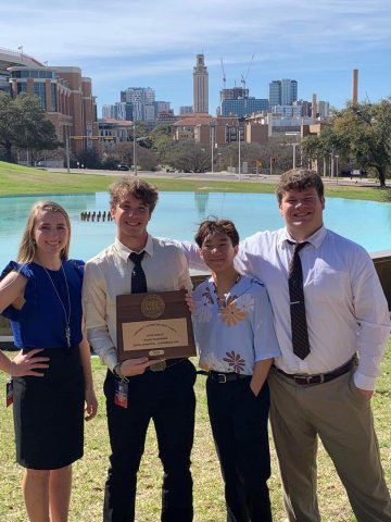 Megan Winkenwerder, Gavin Gipson, Erich Chan, and Sam Presley. Photo by Michelle Winkenwerder