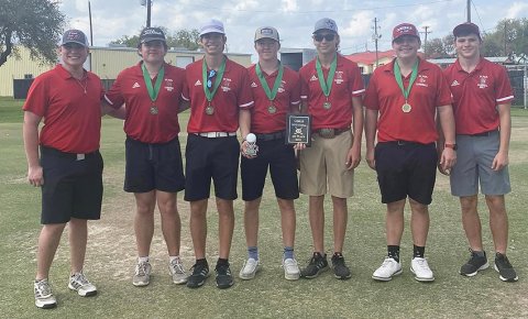 The boys team leader was Trent Brown who finished the tournament with an 83. Carson McNabb and Nathan Timmons each had a 94. Photo courtesy of Nicco Brown.