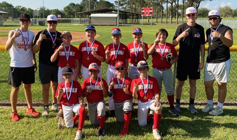 Back Row from left is Student Coaches Trent Brown and Nate Boedeker, Levi Morkovsky, Ian Kennedy, Deuce Blaschke, Levi Leonard, Austin Wells, Student Coaches Jacob Wachsmuth and Jackson Ulcak. Front Row from left is  Gabe Werner, Elijah Rodriguez, Jude Boedeker and Matt Mozisek. Photo courtesy of Jake Wachsmuth.
