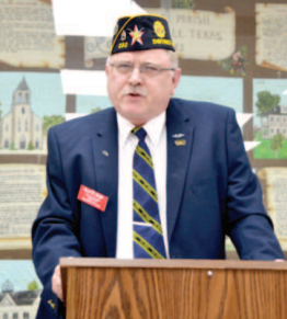 Kevin Bright serving as a key note speaker at this year's Memorial Day ceremony