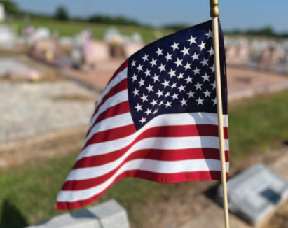 VFW provides flags for those who have passed