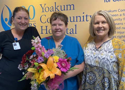 Pictured from left are Kim Mraz, Shari Mikes, and Karen Roznovsky. Contributed photo.