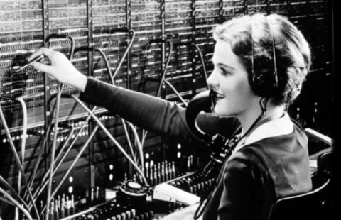 Telephone switch-board operator from back in the day. - Courtesy of Pixabay