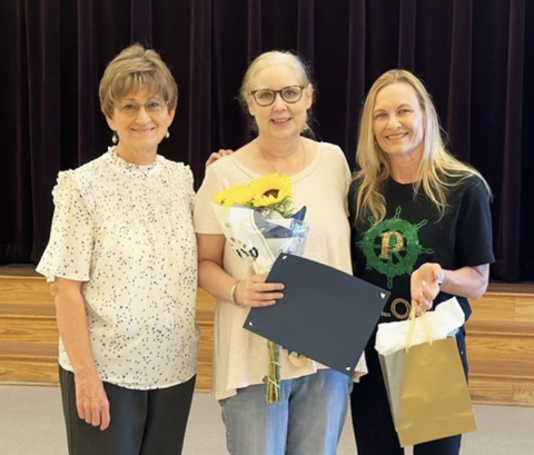 Pictured are, left right, Betty Petras, Kim Kalich and Lisa Stafford.