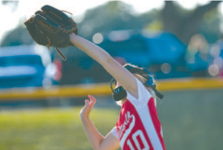 All-Star left fielder Blakely Bock chases down a fly ball in the 2-1 walk-off win against Moulton Friday evening in Cuero. Chuck Grafe/ Tribune-Herald