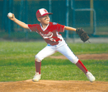 Sawyer Pustejovsky threw in relief in the East Zone championship game. Chuck Grafe/Tribune-Herald