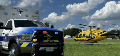 Saturday’s single-car crash brought out first responders from seven separate agencies as rescuers fought hard to extricate the vehicle’s lone occupant from the wreckage and then meet up with flight crews from PHI Air Medical out of Columbus to get them the help they needed. LCOEM Photo