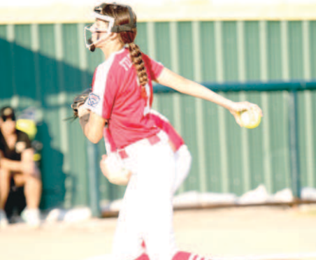 Elizabeth Felcman tossed a no-hitter in the 12-1 win over Seguin. 
