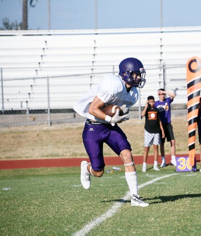 The Shiner ground attack against Burton averaged over seven yards per carry. Photo by Mark Lube.