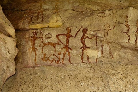 High art back when just 5 million humans had wandered by.