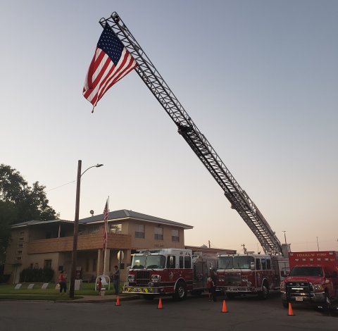 Yoakum FD and Yoakum PD will gather at their annual National Night Out at the fire station once again this year on Tuesday, Oct. 10. Here's a scene from their 2019 event.