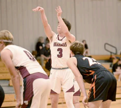 Monte Thigpen shoots a free throw in the victory over Schulenburg November 21. Chuck Grafe/Tribune-Herald
