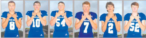 NIC ANGERSTEIN, BRADY HAAS,  LANCE BARTON, KLAYTON CHANCE, HUDSON KUTAC, WADE SHIMEK