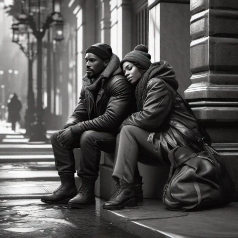 By Murray Montgomery - Depiction of Americans on the street - for illustration purposes only.