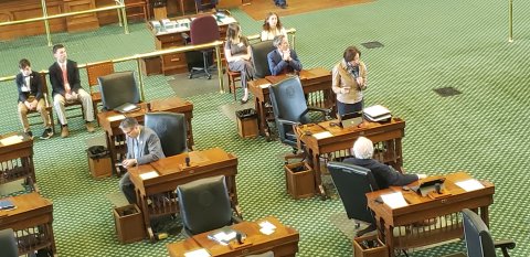 The Senate Floor at the State Capital in Austin