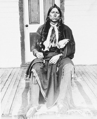 Comanche Chief: Quanah Parker. Photo circa 1890, Indian Territory. Courtesy of The Portal to Texas History