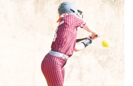 Ella Amsden has been steady at the plate all season. Chuck Grafe/ Tribune-Herald