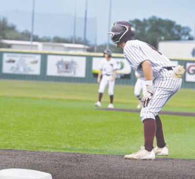 Brock Bludau had two hits in the big win over Industrial. Chuck Grafe/ Tribune-Herald