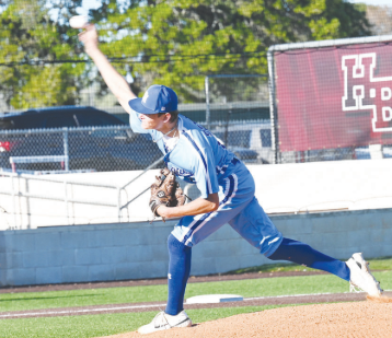 Layne Sevcik threw a five-inning no-hitter against Baytown Christian. Chuck Grafe/Tribune-Herald