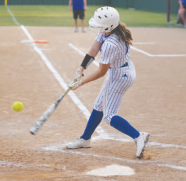 Ella Demel hit her eighth home run of the season on this pitch in the victory over Conroe Covenant. Chuck Grafe/Tribune-Herald