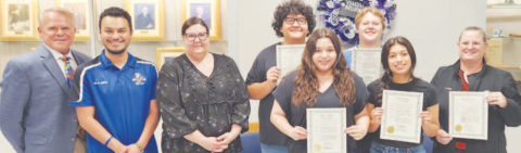 Yoakum Bulldog Band All-State Band Members.Head Band Director: Dr. JenniferVoges. Band Directors: Aaron Villarreal and Lacy Orsak. Three Yoakum High School students were selected as members of this year’s 3A All-State Band.One student was selected to the 4A All-State Band. Rafael Quilpas: all four years member of All-State Band with this year 5th chair French horn for 4A All-State Band; Abbie Galvan: 2nd year in a row 3A All-State Band earning 20th chair clarinet; Delanie Dominguez..