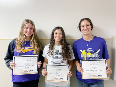  From left are Aimee Mitchon, Brooke Palmer and Rylee Vancura. Photo courtesy of Kristi Peterson.
