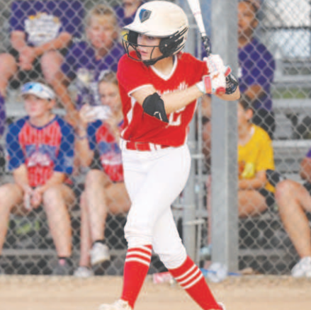 Lead off hitter Blair Ranly scored three runs and had two hits in the victories over Shiner. Chuck Grafe/Tribune-Herald
