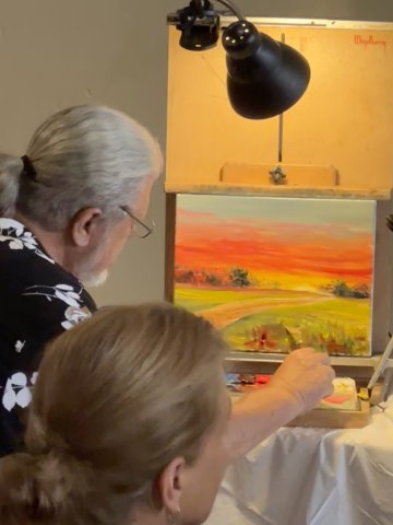 Michael Windberg will present an oil painting demo in Hallettsville on Aug. 3