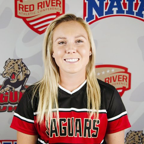 Shiner grad Cameron Henneke played in over two dozen games in her final season with the UHV softball team. Photo courtesy of UHV Athletics.