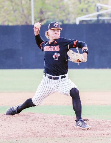 Drew Wenske played in 21 games for the University of Texas-Permain Basin baseball team in the 2024 season during his freshman year. He started three games and had a record of 3-0. Photo courtesy of Tori Kenney.