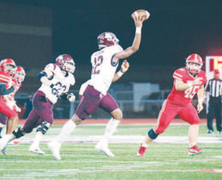 Jorian Wilson had a banner year at quarterback for the Brahmas in ’23. Chuck Grafe/Tribune-Herald