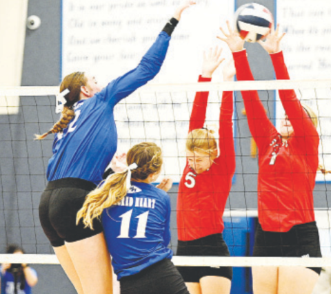 All-state outside hitter Annika Brooks, left, returns to the fold for the Indianettes. Chuck Grafe/Tribune-Herald 