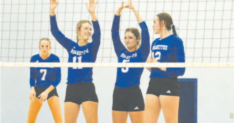 From left, Mallory Mueller, Kaycee Schindler and Annika Brooks. Chuck Grafe/Tribune-Herald