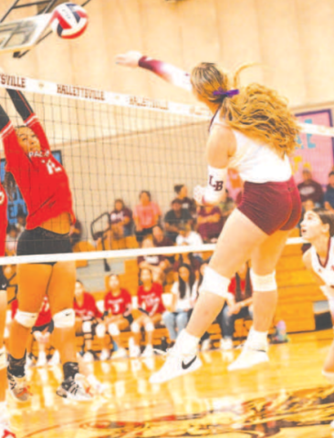 Haven Drozd put down 7 kills in the victory over Palacios here Sept. 24 Chuck Grafe/