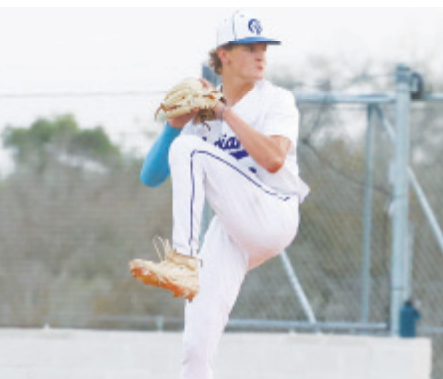 Layne Sevcik was king of the hill in the victory over Bracken here Tuesday