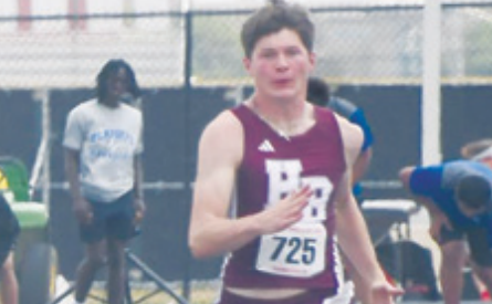 Colt Edmonds won the 200-meter dash at the 3A Region IV meet. Mark Lube/ Shiner Gazette
