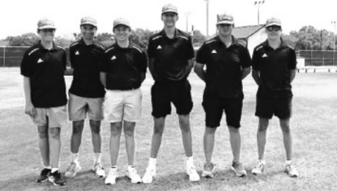 Members of the Brahma Golf Team left to right are Liam Ferguson, Ty Sklar, Eli Ferguson, Mason Grahmann, Garret Appelt, and Trey Satterwhite.