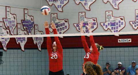 The St. Paul volleyball team finished as state semifinalists, helping the Lady Cardinals to be awarded the TAPPS 2A overall girls athletic champions. Photo by Mark Lube.