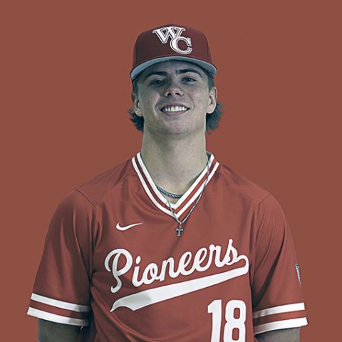 Shiner 2023 graduate Drew Wenske played in 17 games during the 2025 baseball season for Wharton County Junior College. Photo courtesy of Wharton County Junior College Athletics.