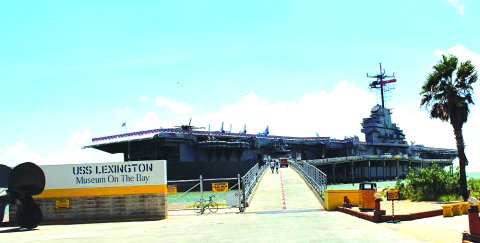 Entrance to USS Lexington