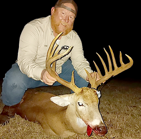 Wagner with his record breaking buck. Contributed Photo