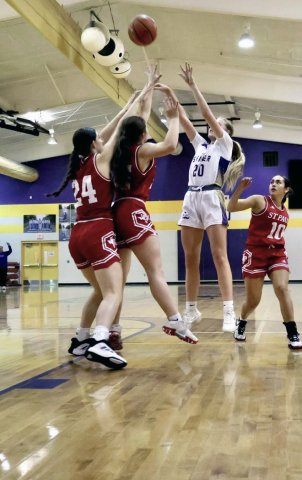 St. Paul at Shiner junior varsity action on Dec. 2. Photo courtesy of Louann Heinsohn.