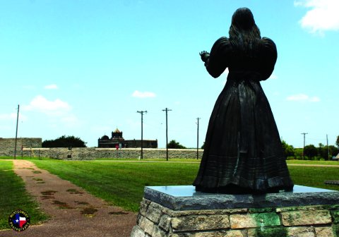 Angel of Goliad overlooking Presidio La Bahia - Photos by Murray Montgomery
