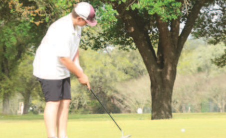 Photo by Chuck Grafe Hallettsville’s Connor Jansky on No. 3.