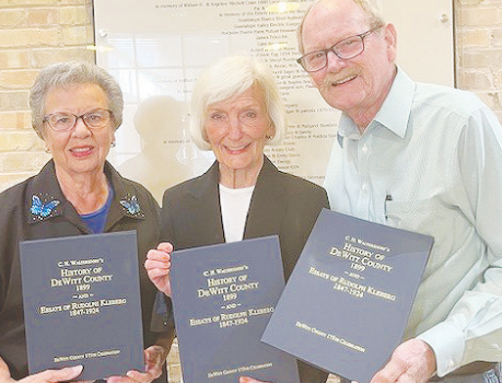 Pictured from left to right are Peggy Lebetter, Mary Gayle Weber-Brindley, and Glenn Rea. Contributed photo.