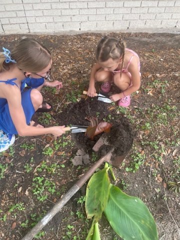 Students got involved and offered to work on the garden created by A.J. Burton at Shady Oaks Nursing Home. (Contributed photos)