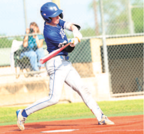 Photo by Chuck Grafe Trent Sevcik doubled, tripled and drove in a run