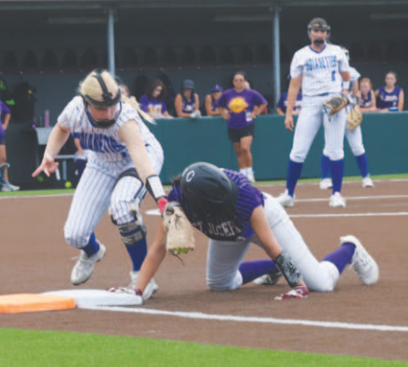 File photo First baseman Ainsley Grahmann went 4-for-6 in the state tournament.