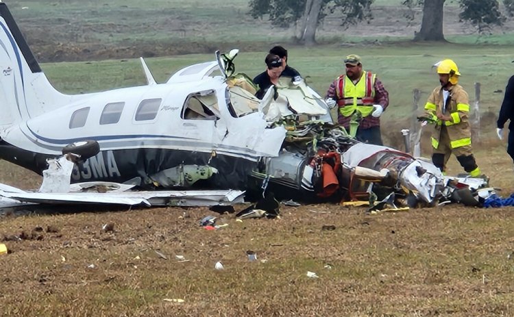 Four people were killed and another seriously injured late Tuesday morning when an out-of-state plane went down just a few shy of its intended destination. Photo by Nadine Rex