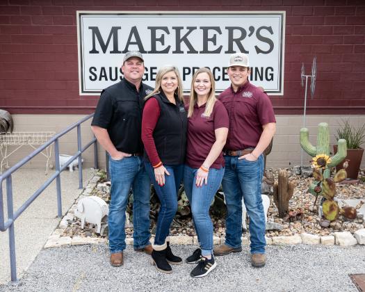 Maeker's owners, the Nevlud family, including from left Doug and Melanie Nevlud, daughter Bethany and son Hunter.